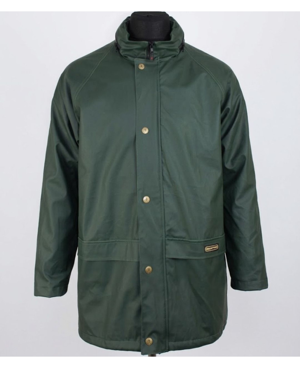 PLUIE E0134 — Coupe-vent homme vert imperméable polaire