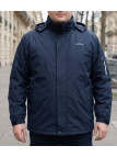 Coupe-vent déperlant homme bleu marine CHALLENGER JAKARTA1 avec col montant et poche bras zippée