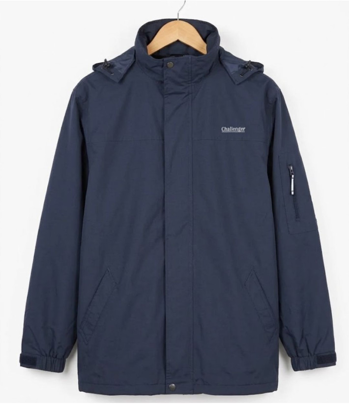 CHALLENGER JAKARTA1 — Veste coupe-vent marine déperlante