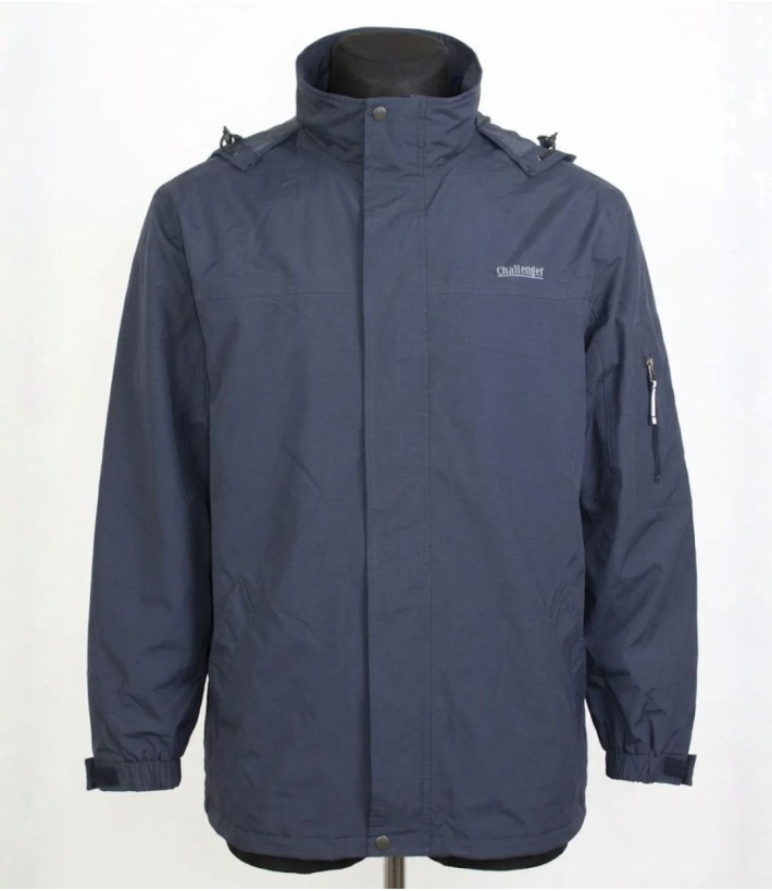 CHALLENGER JAKARTA1 — Veste coupe-vent marine déperlante