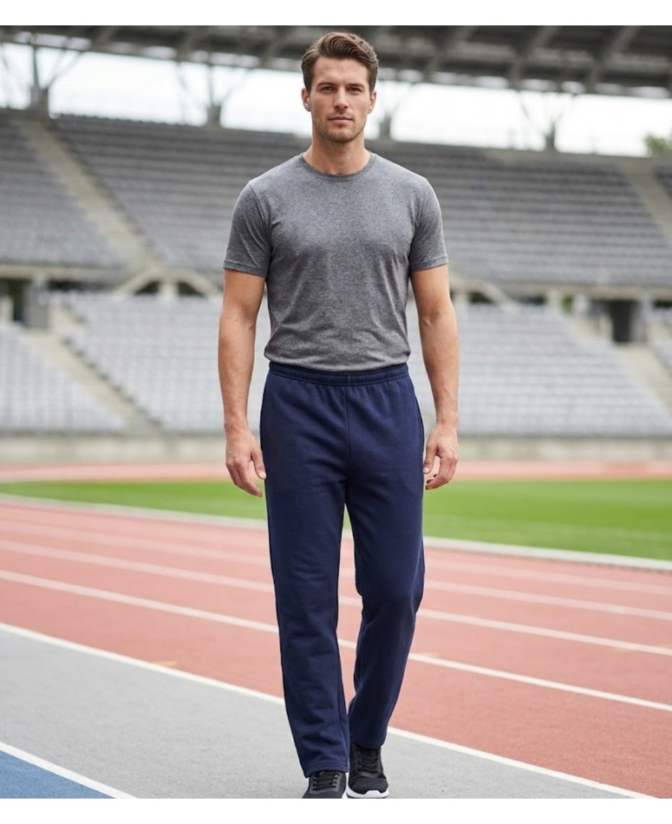 CHALLENGER VADIM2 — Jogging molleton bas droit marine