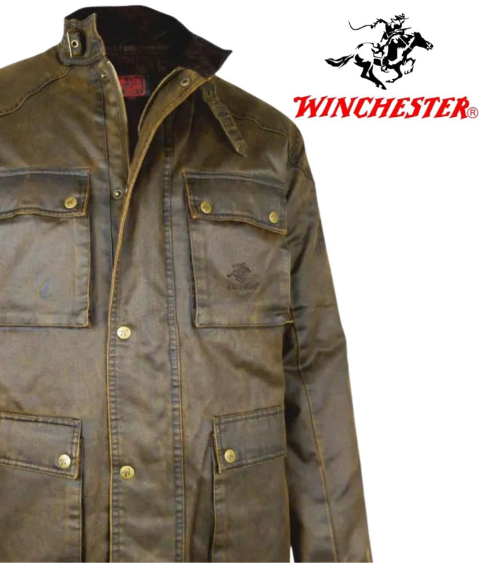 WINCHESTER NEVERM — Parka homme marron chaude et isolante