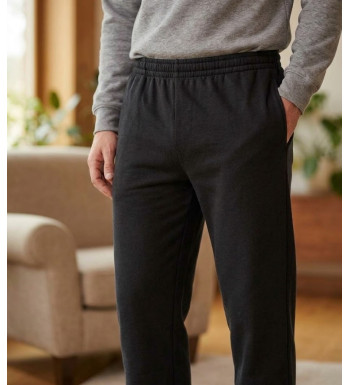 CHALLENGER VADIM1 pantalon de jogging molleton bas droit noir homme