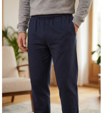 CHALLENGER VIRGIL2 pantalon de jogging molleton bas resserré bleu marine homme