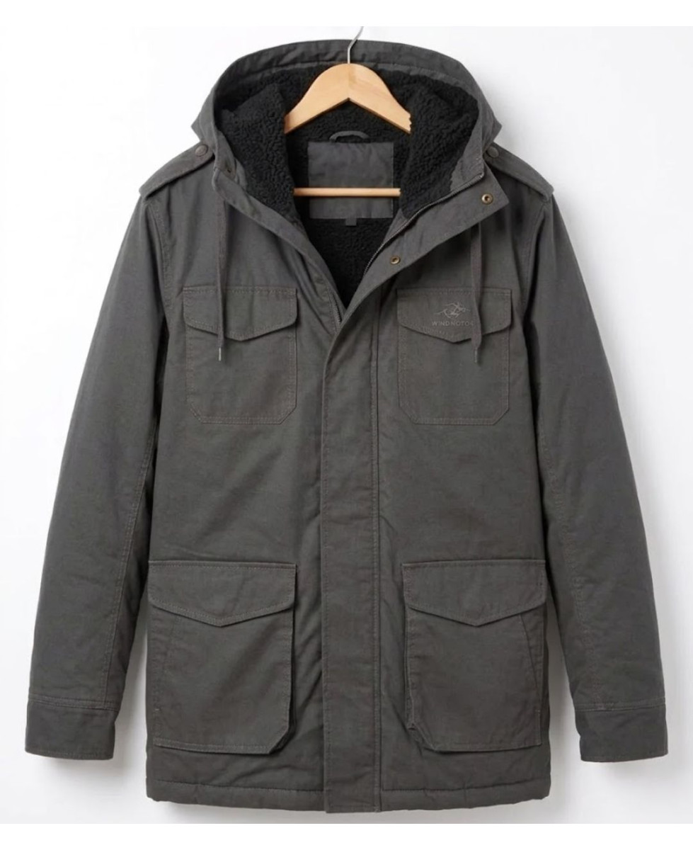 WINCHESTER NETWORK1G — Parka homme grise chaude matelassée