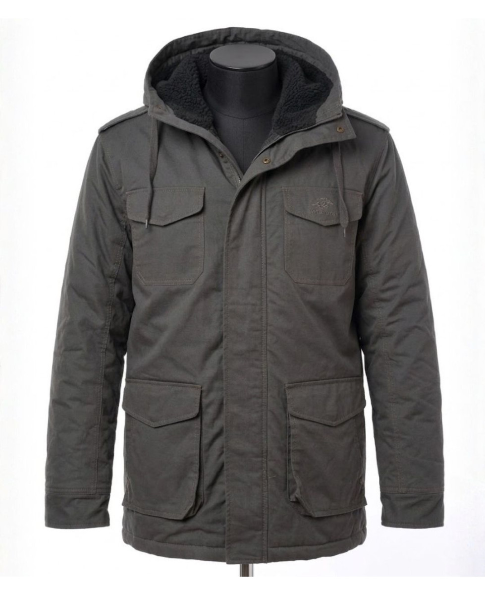 WINCHESTER NETWORK1G — Parka homme grise chaude matelassée
