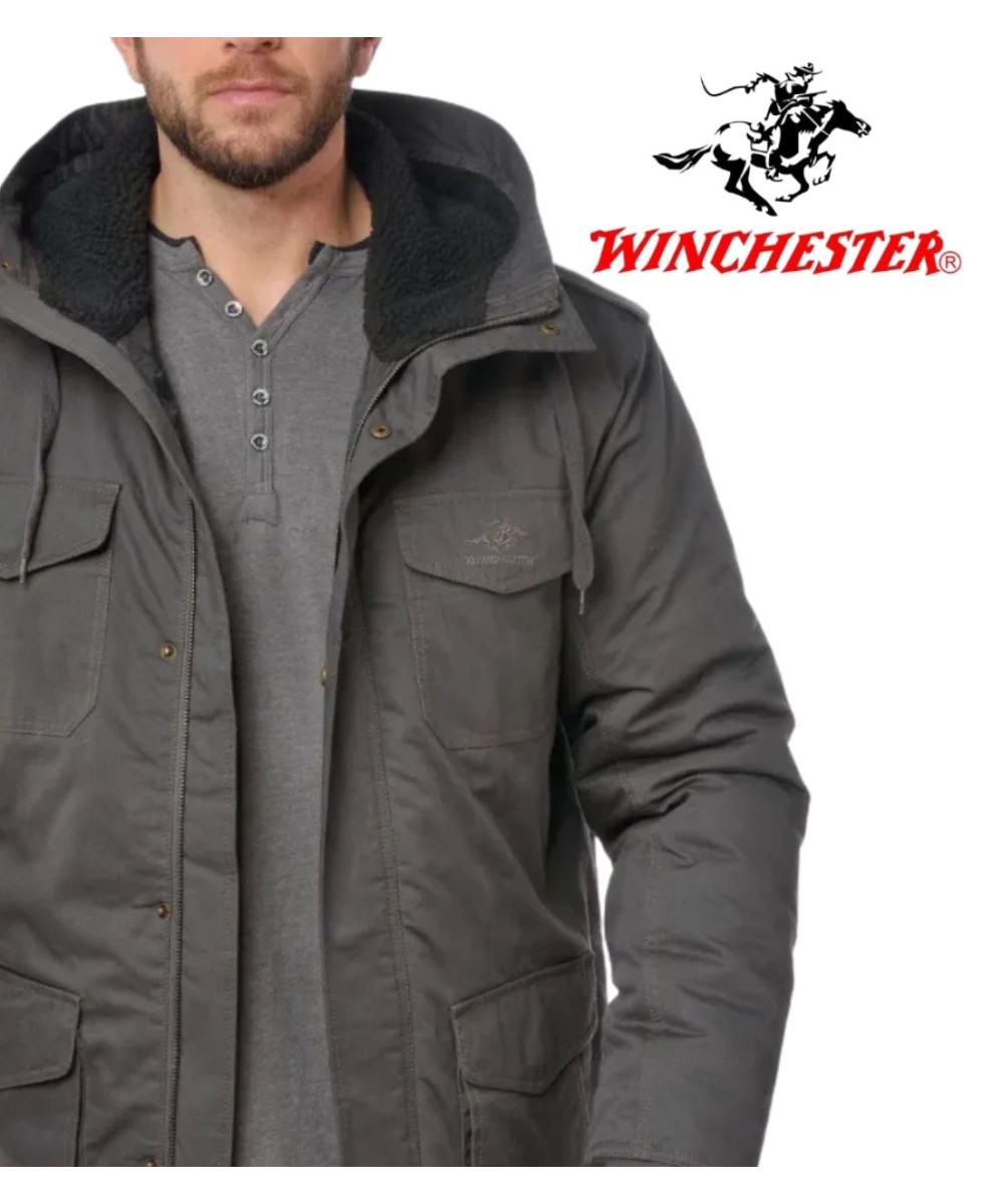 WINCHESTER NETWORK1G — Parka homme grise chaude matelassée
