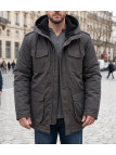 WINCHESTER NETWORK1G — Parka homme grise chaude matelassée