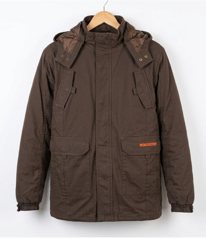 WINCHESTER NUMBERM — Parka homme marron chaude et isolante