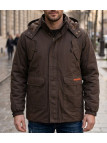 Parka matelassée pour homme marron WINCHESTER NUMBERM avec capuche amovible