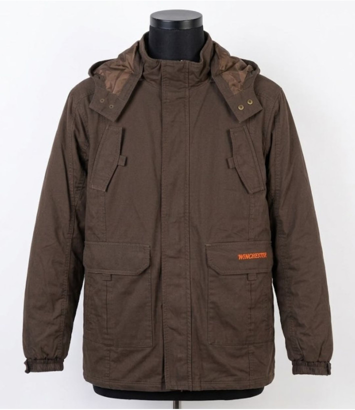 WINCHESTER NUMBERM — Parka homme marron chaude et isolante