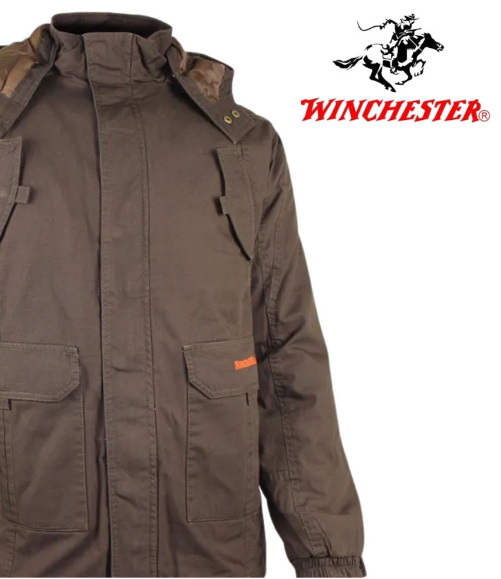 WINCHESTER NUMBERM — Parka homme marron chaude et isolante