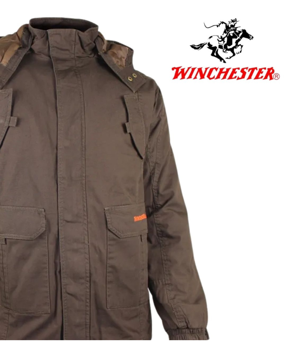 WINCHESTER NUMBERM — Parka homme marron chaude et isolante