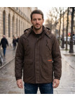 WINCHESTER NUMBERM — Parka homme marron chaude et isolante