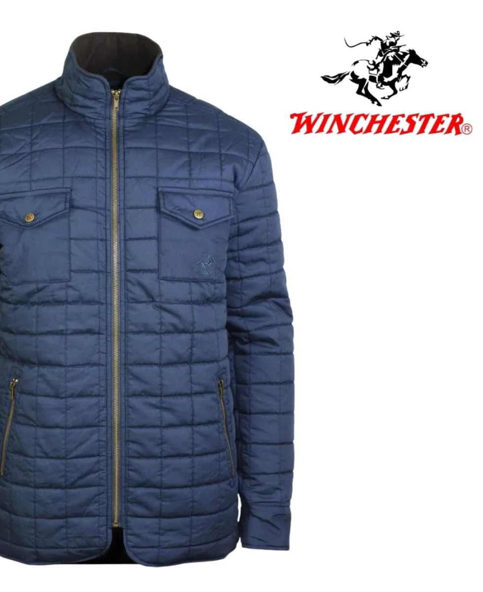 WINCHESTER JUDE2 — Blouson matelassé bleu chaud et sobre