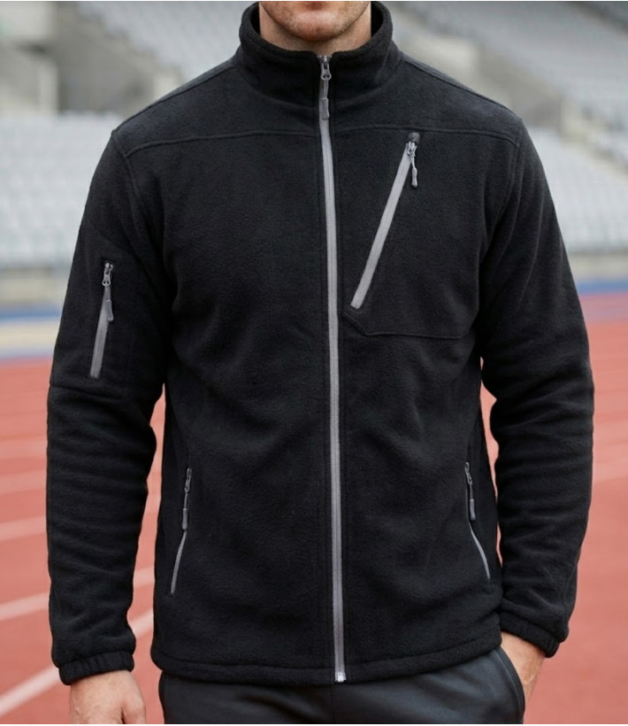 CHALLENGER CALGARY1 veste polaire doublée matelassée noir homme