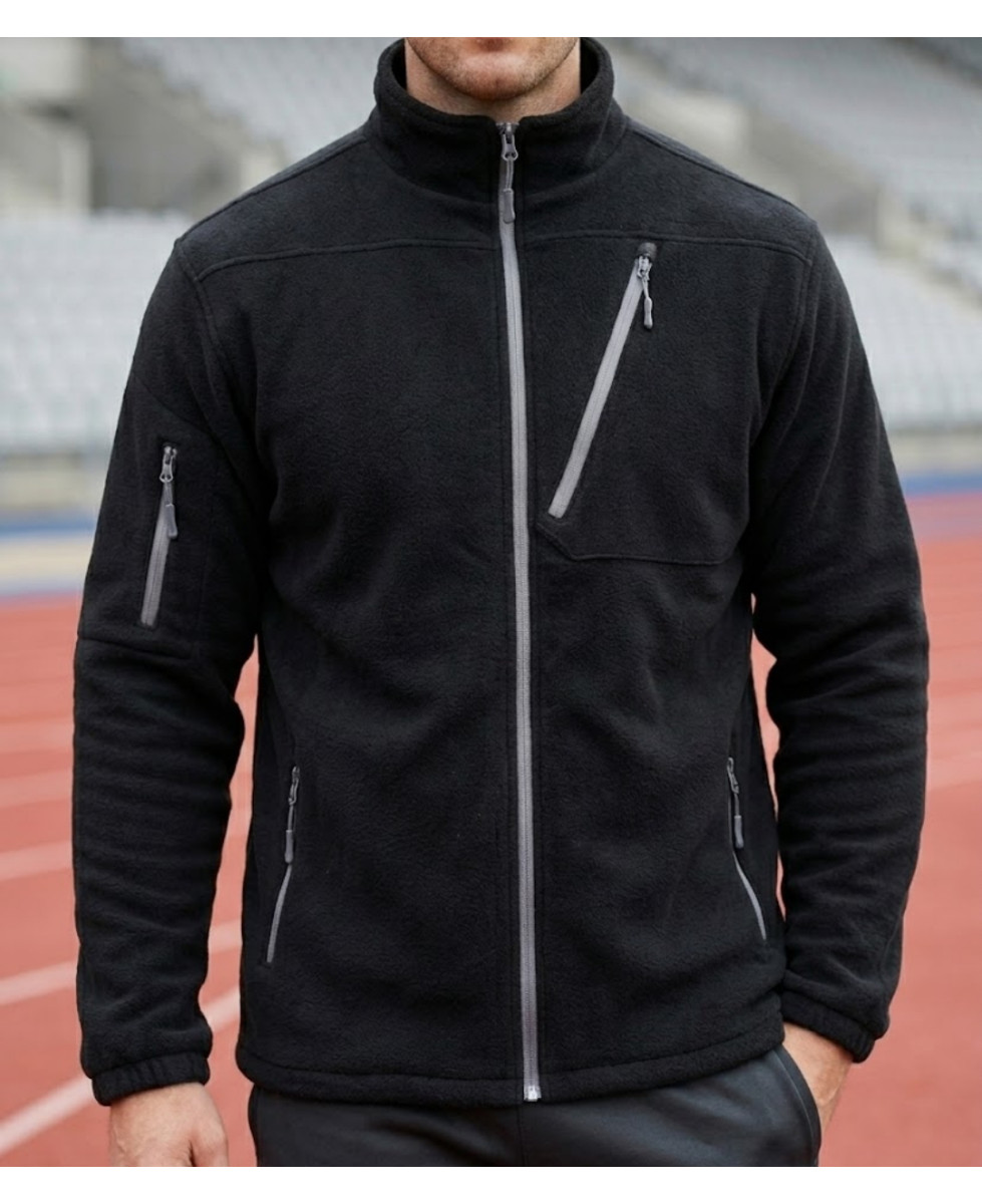 CHALLENGER CALGARY1 veste polaire doublée matelassée noir homme