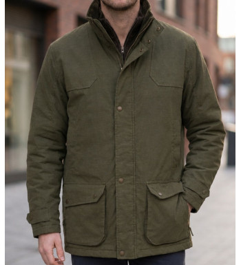 Veste matelassée homme marron déperlante LEDERTYS COUNTRY