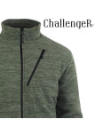 CHALLENGER CALGARY3 — Veste polaire kaki chiné chaude