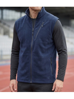 CHALLENGER CHAMBERY1 gilet sans manches polaire bleu marine homme