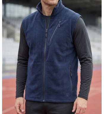 CHALLENGER CHAMBERY1 gilet sans manches polaire bleu marine homme