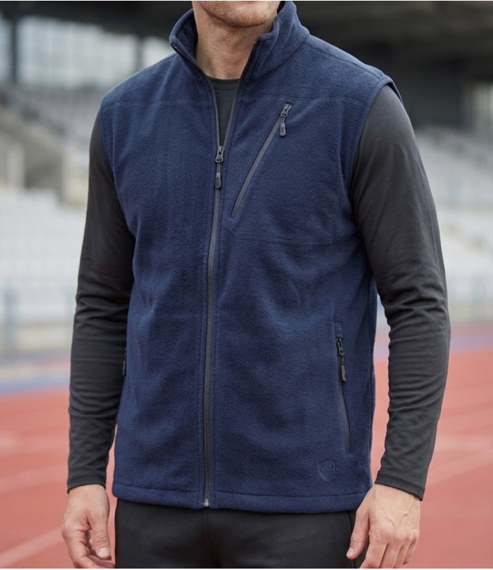 CHALLENGER CHAMBERY1 gilet sans manches polaire bleu marine homme