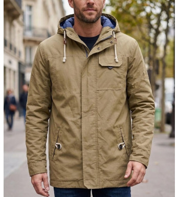 Blouson coupe-vent à capuche homme beige WINCHESTER GARDEN1B