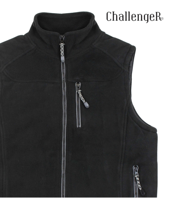 CHALLENGER CHAMBERY3 — Gilet polaire sans manches noir