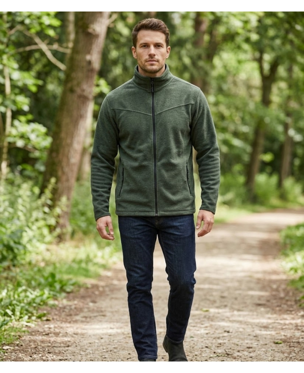 CHALLENGER CHAMONIX3 — Veste polaire zippée kaki