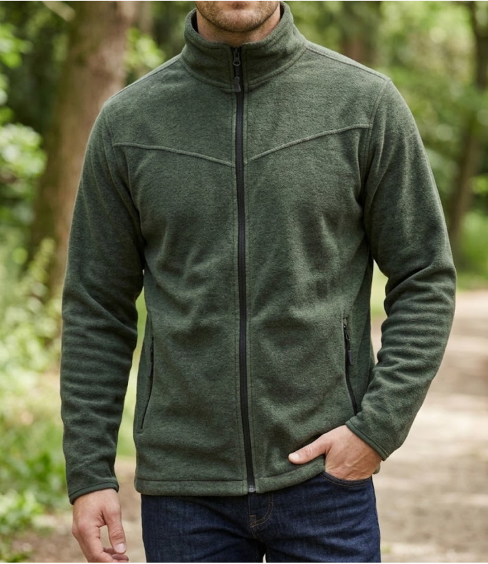 CHALLENGER CHAMONIX3 veste polaire zippée kaki chiné homme