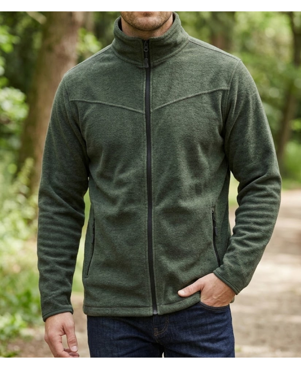 CHALLENGER CHAMONIX3 veste polaire zippée kaki chiné homme