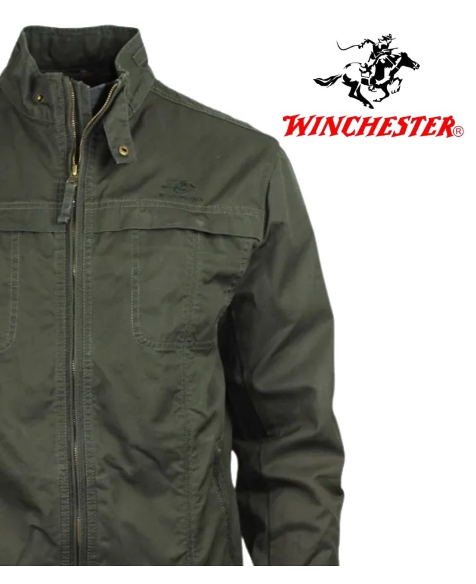 Winchester WE1294K — Blouson zippé kaki respirant en coton