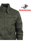 Winchester WE1294K — Blouson zippé kaki respirant en coton