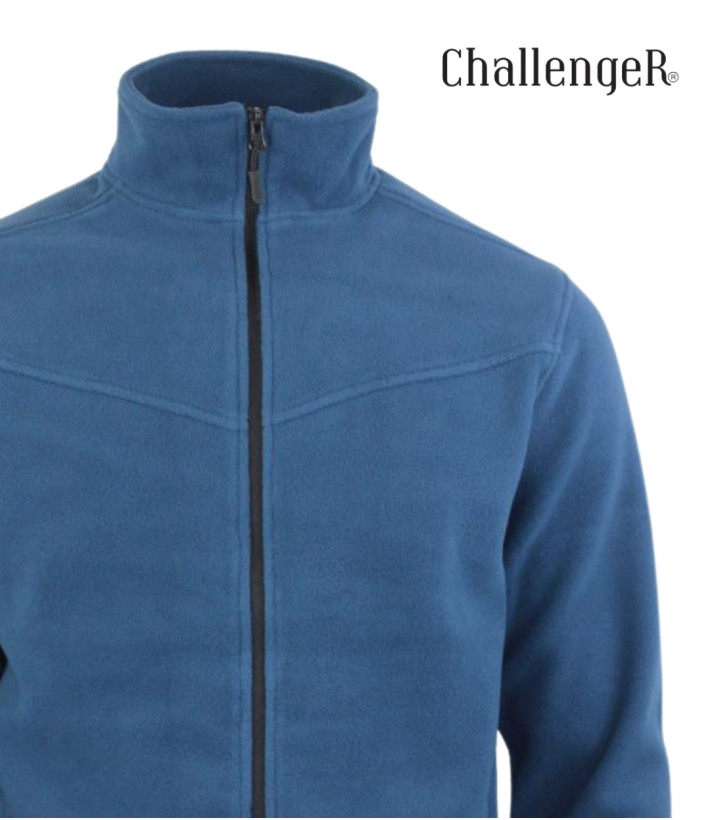 CHALLENGER CHAMONIX4 — Veste polaire zippée bleu