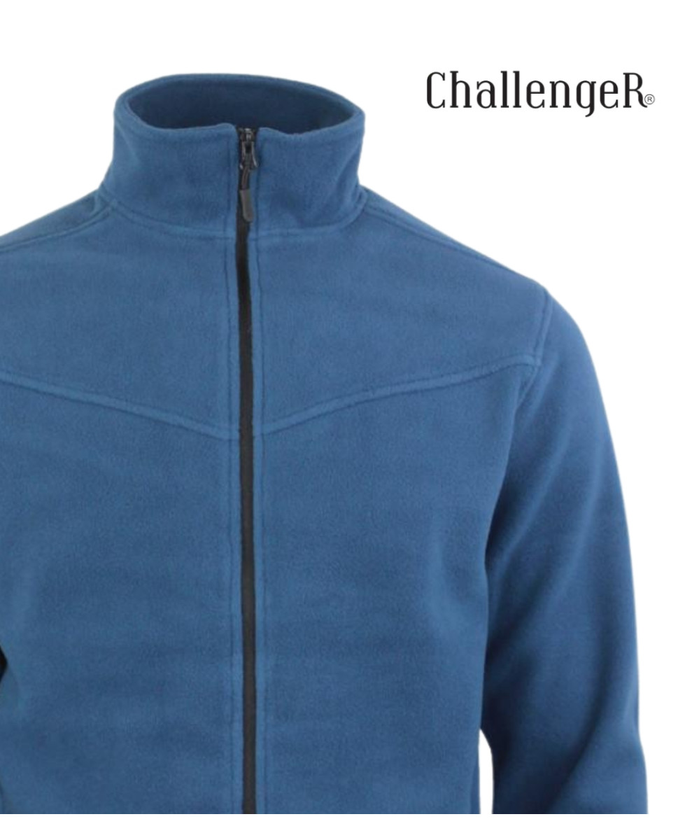 CHALLENGER CHAMONIX4 — Veste polaire zippée bleu