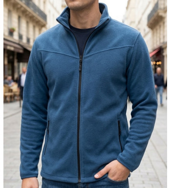 CHALLENGER CHAMONIX4 veste polaire zippée bleu homme