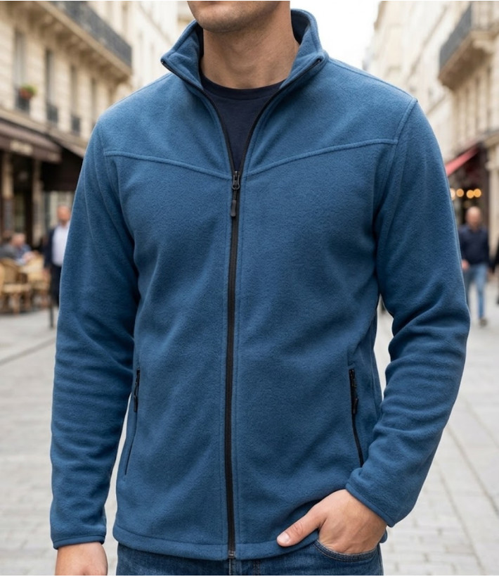 CHALLENGER CHAMONIX4 veste polaire zippée bleu homme