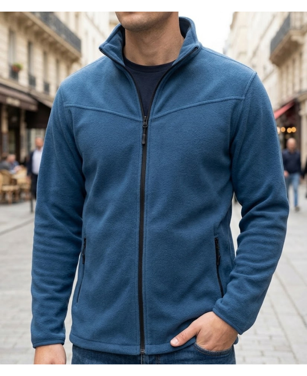 CHALLENGER CHAMONIX4 veste polaire zippée bleu homme
