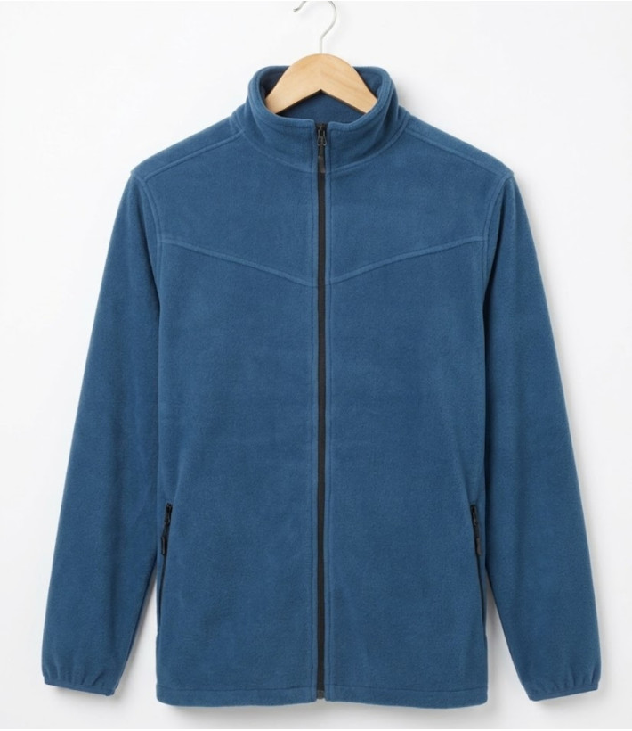 CHALLENGER CHAMONIX4 — Veste polaire zippée bleu