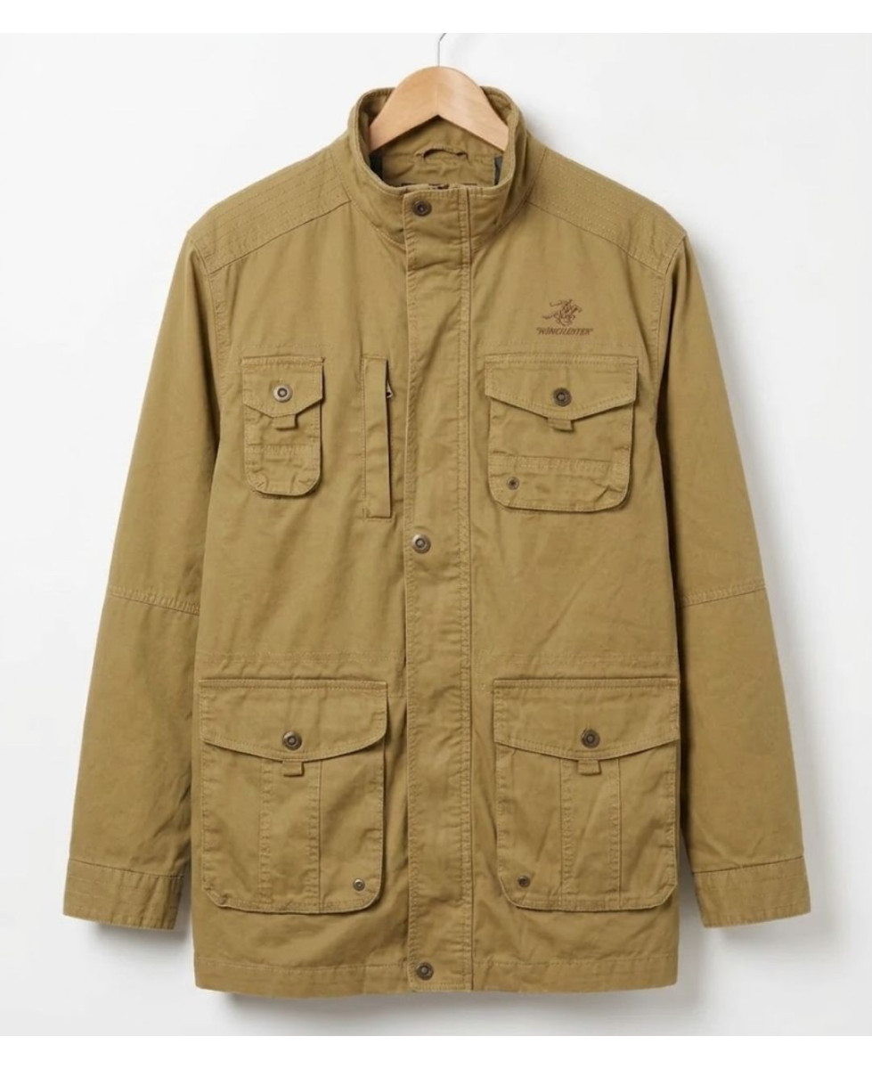 Winchester WE1238M — Saharienne homme jaune en pur coton