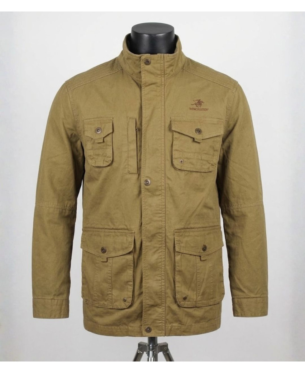 Winchester WE1238M — Saharienne homme jaune en pur coton