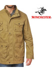 Winchester WE1238M — Saharienne homme jaune en pur coton
