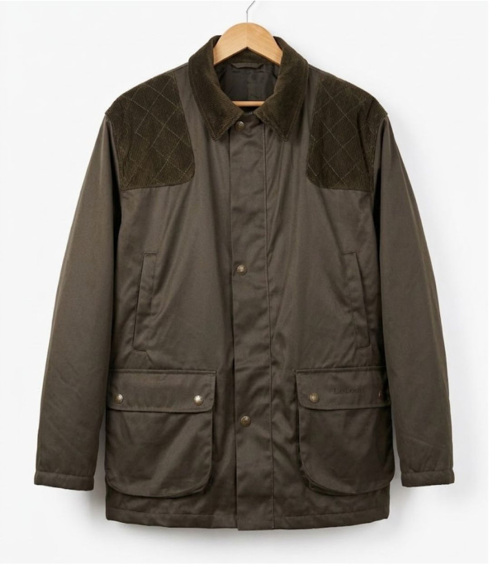 Ledertys Classic — Veste de chasse verte chaude déperlante