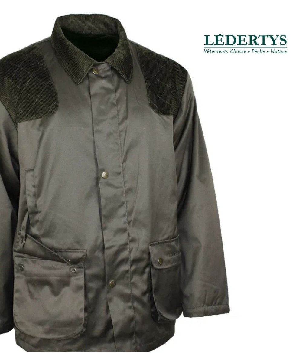 Ledertys Classic — Veste de chasse verte chaude déperlante