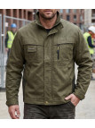 Veste de travail homme kaki et jaune TERRATREND 7631KJ
