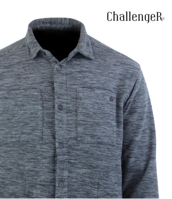 CHALLENGER CLARK2 — Surchemise polaire gris chiné