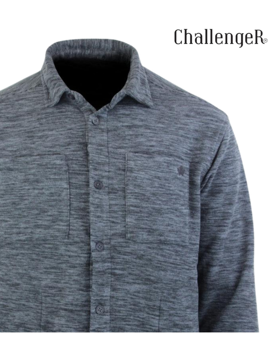 CHALLENGER CLARK2 — Surchemise polaire gris chiné