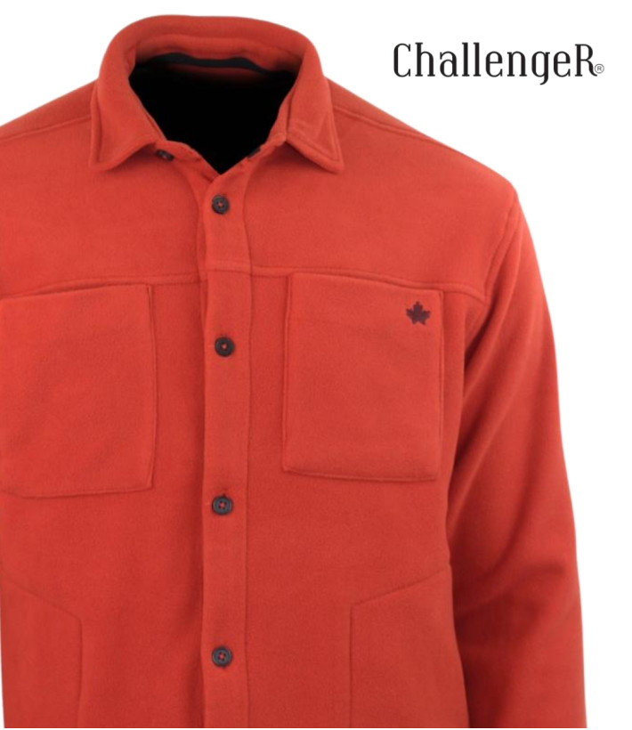 CHALLENGER CLARK3 — Surchemise polaire brique