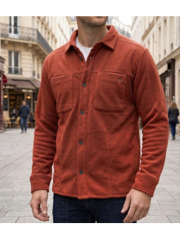 CHALLENGER CLARK3 surchemise polaire brique homme