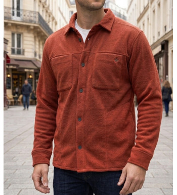 CHALLENGER CLARK3 surchemise polaire brique homme